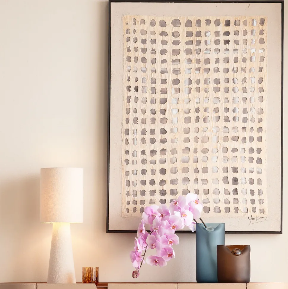 Vase Buckle Blau 33cm