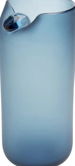 Vase Buckle Blau 33cm