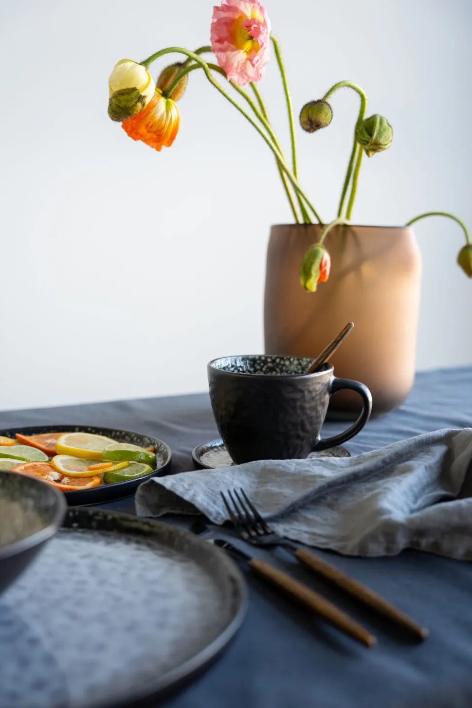 Vase Buckle Braun 21cm