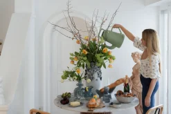 Vase Butterflies Lightblue 50cm