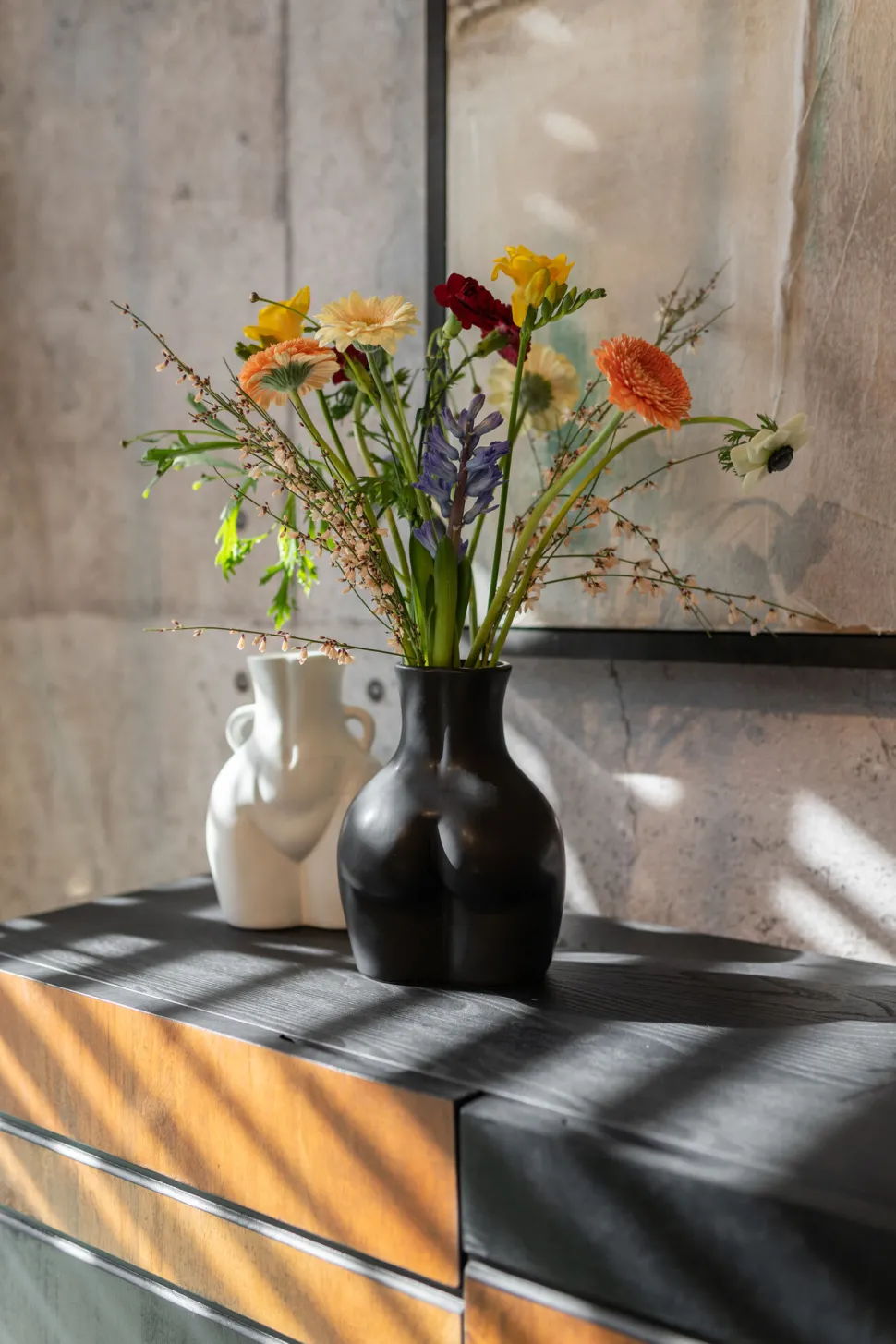 Vase Donna Schwarz 22cm