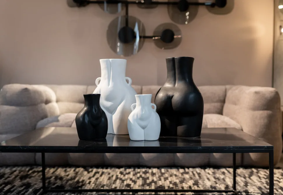 Vase Donna Schwarz 22cm