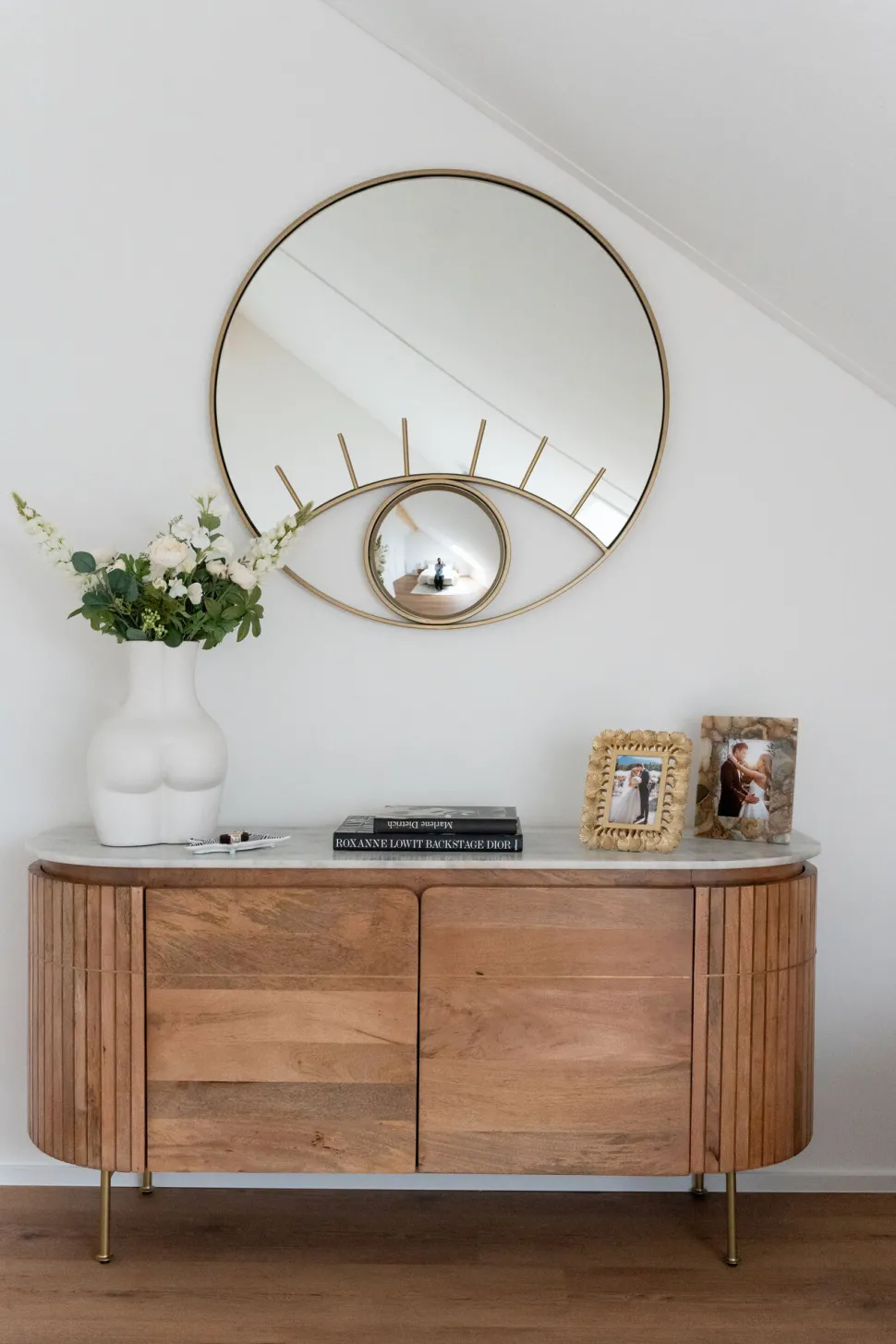 Vase Donna Weiß 40cm