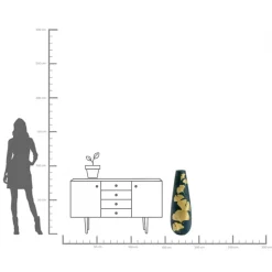 Vase Elegance Ginkgo 95