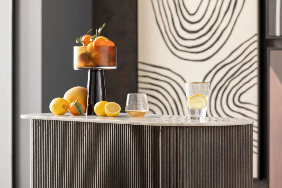 Vase Enigma Braun 30cm