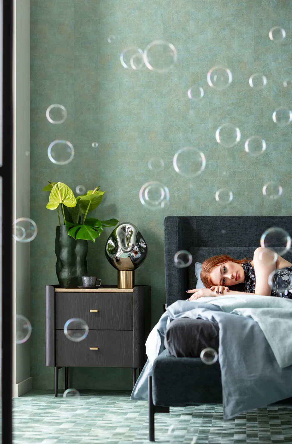 Vase Enrique Grün 36cm