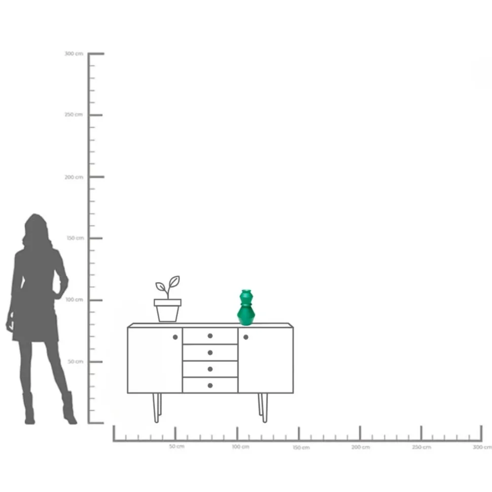 Vase Gina Grün 30cm