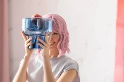 Vase Grazioso Dunkelblau 22cm