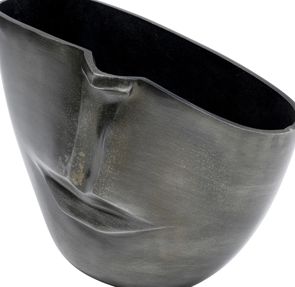 Vase Half Face Anthrazit 31cm
