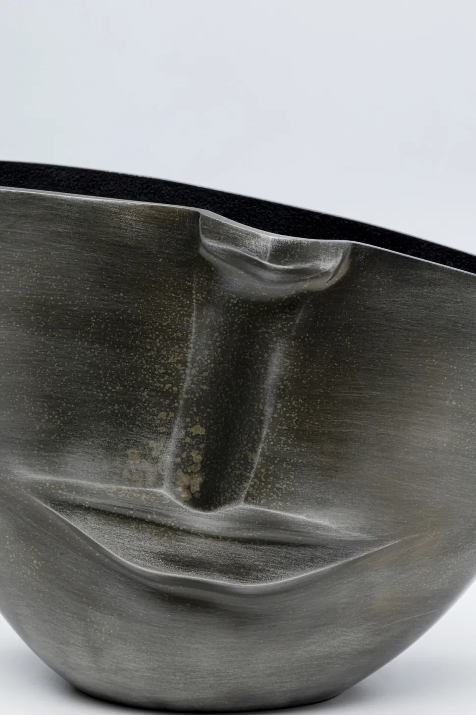 Vase Half Face Anthrazit 31cm