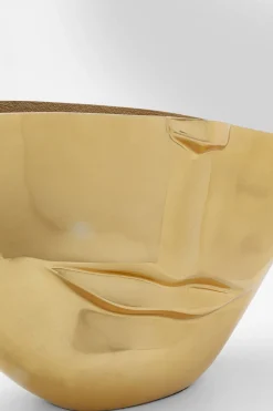 Vase Half Face Gold 46cm