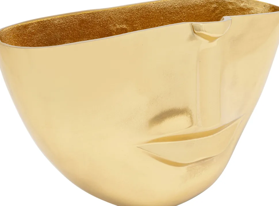Vase Half Face Gold 38cm