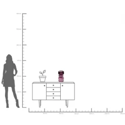 Vase Marvelous Duo Pink 36cm