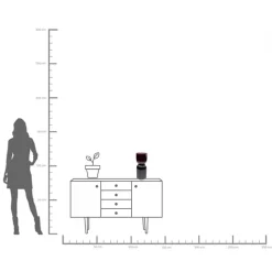 Vase Marvelous Duo Pink Grau 40cm