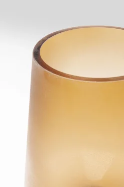 Vase Noble Ring Amber Matt 26cm