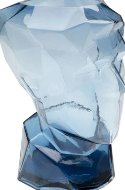 Vase Prisma Face Blau 30cm
