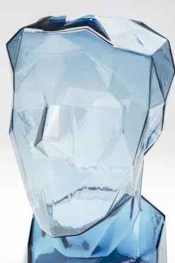 Vase Prisma Face Blau 30cm
