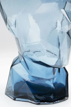 Vase Prisma Face Blau 30cm