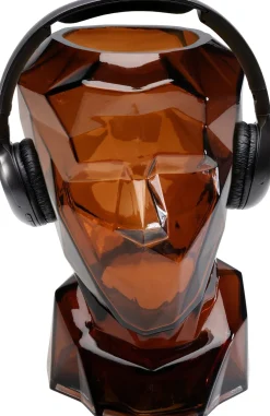 Vase Prisma Face Braun 30cm