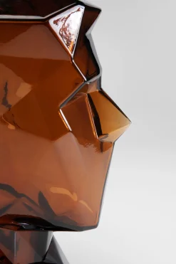 Vase Prisma Face Braun 30cm