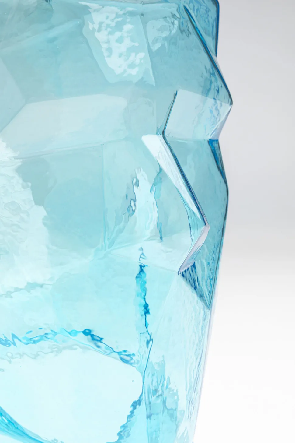 Vase Prisma Face Hellblau 30cm