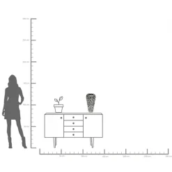 Vase Rose Multi Chrom Big