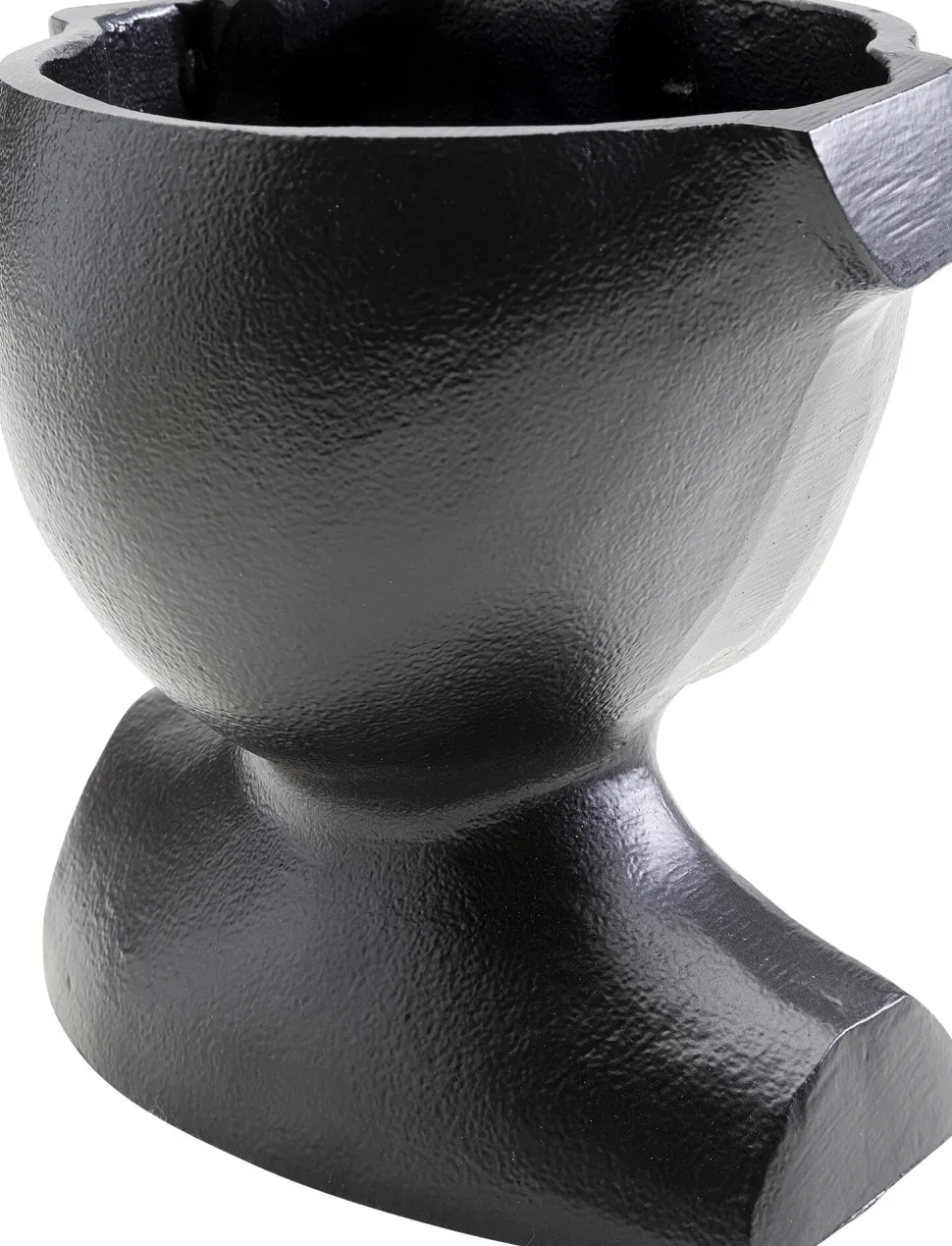Vase Rostro Schwarz 17cm
