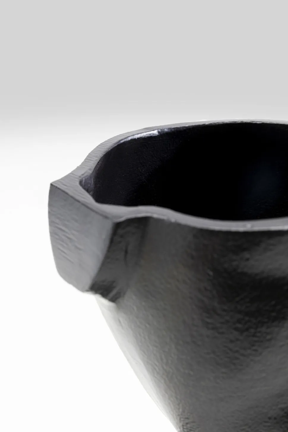 Vase Rostro Schwarz 17cm