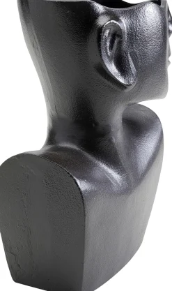 Vase Rostro Side Schwarz 27cm