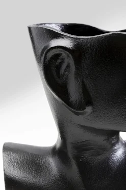 Vase Rostro Side Schwarz 27cm