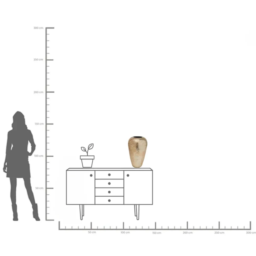 Vase Royal Gold 49cm