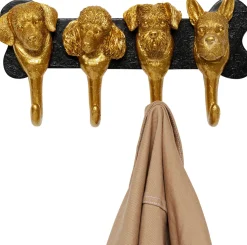 Wandgarderobe Dog Family Gold 31cm