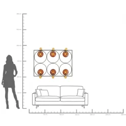 Wandleuchte Balance Circle 96x122cm