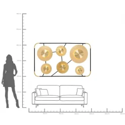 Wandleuchte Disc 6er
