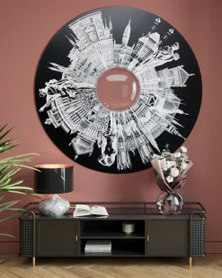 Wandobjekt City Pupil Ø160cm