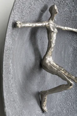 Wandobjekt Umano Silber Ø60cm