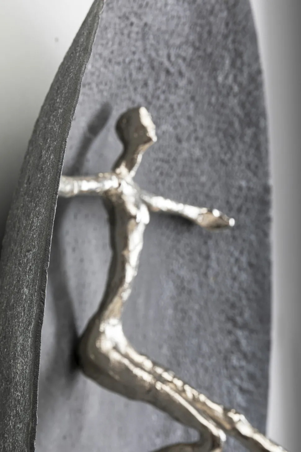 Wandobjekt Umano Silber Ø60cm