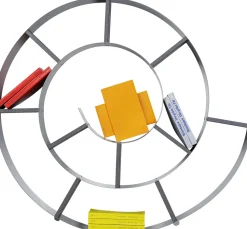 Wandregal Snail Silver grau