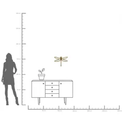Wandschmuck Dragonfly Mirror 36x46cm