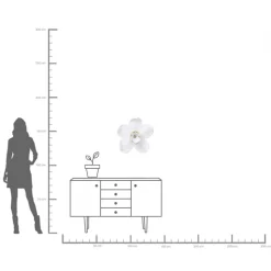 Wandschmuck Orchid Weiß 54cm