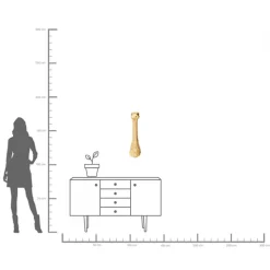 Wandschmuck Ostrich Gold 19x72cm