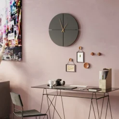 Wanduhr Andrea Schwarz Ø60cm