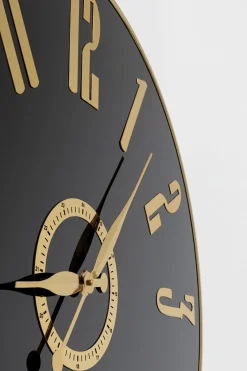 Wanduhr Casino Schwarz Ø76cm