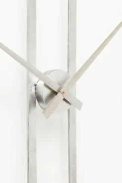 Wanduhr Clip Silber Ø60cm