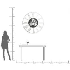 Wanduhr Gear Ø120cm