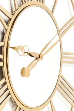 Wanduhr Giant Gold Ø120cm