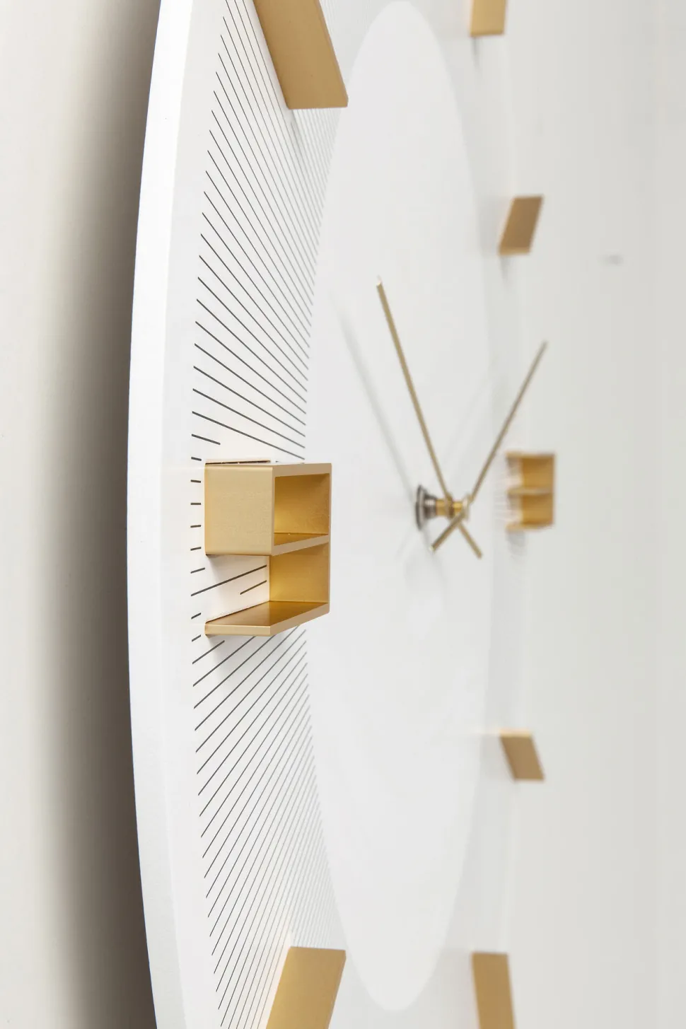 Wanduhr Leonardo Weiß/Gold ��49cm