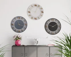 Wanduhr Leonardo Weiß/Gold ��49cm