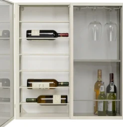 Wandweinregal Porto Greige 75x80cm