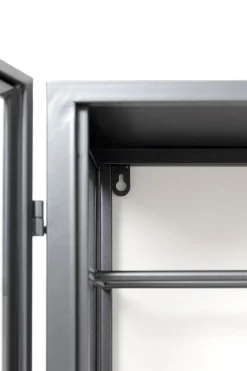 Wandweinregal Porto Schwarz 75x80cm